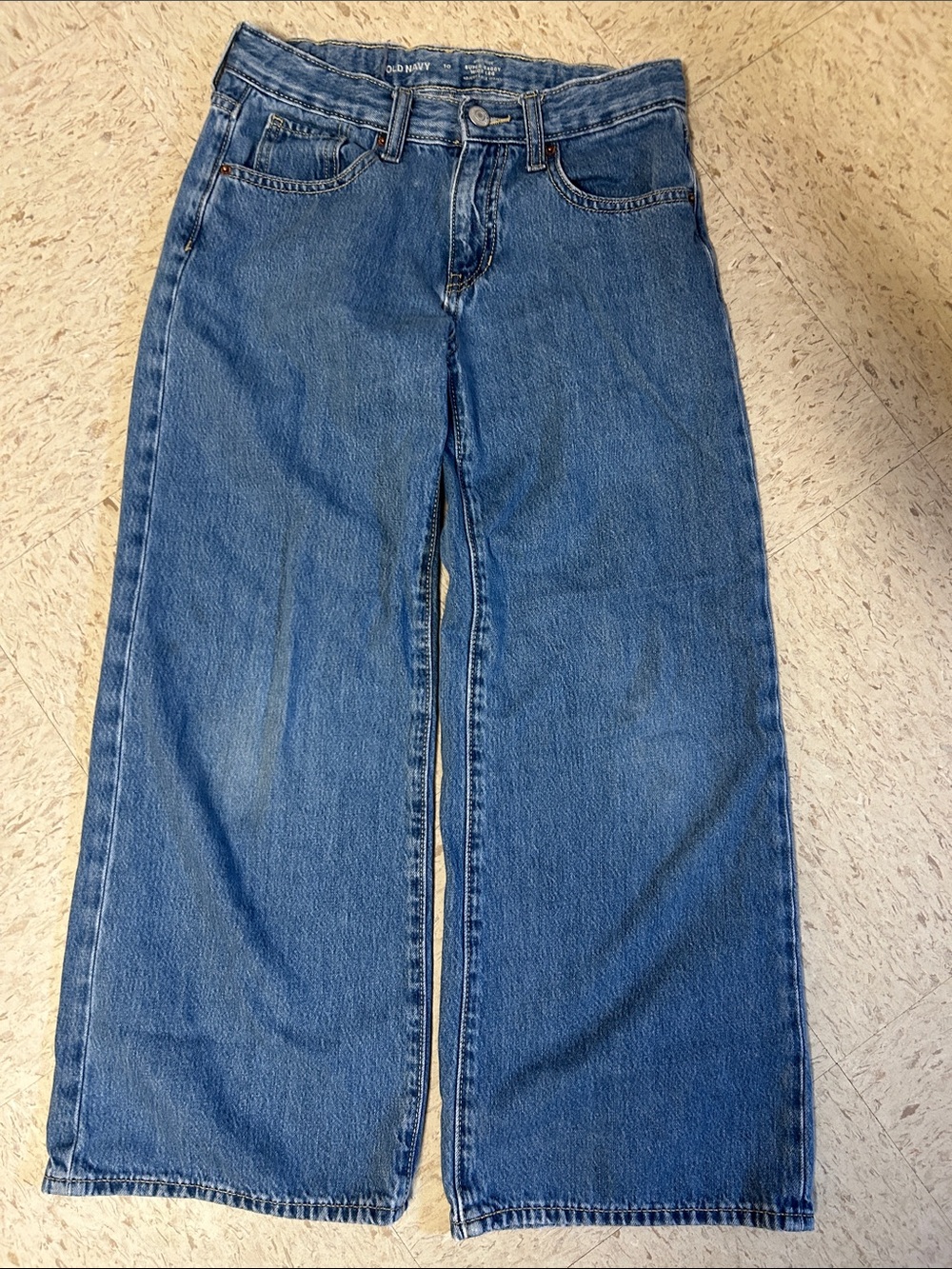 Old Navy girls Blue wide leg Jeans size 10